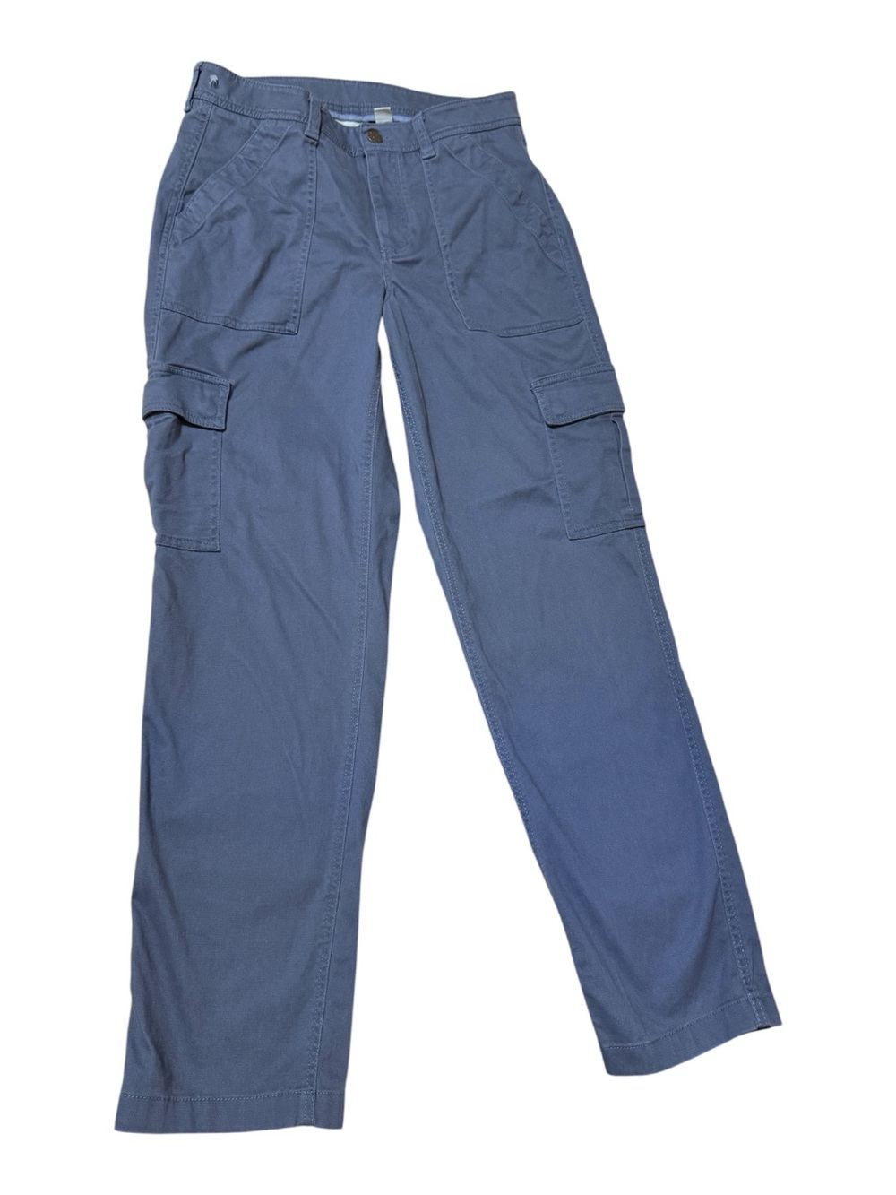 L.L. Bean Straight-Leg Cargo Jeans in Slate Blue - Picture 2 of 8